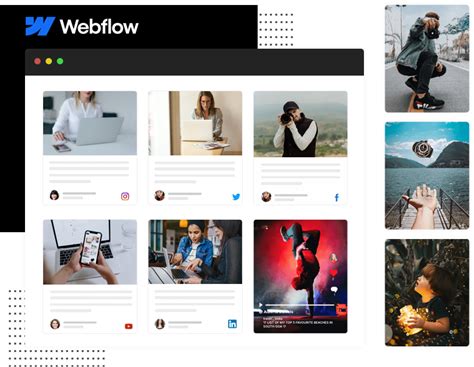 Embed Social Media Widget On Webflow Website App