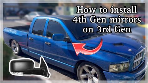 How To Install 4th Gen Ram Mirrors On Your 3rd Gen Ram Best Method Youtube