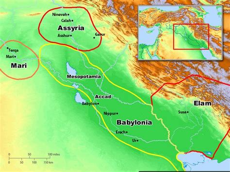 Maps mesopotamia babylon and assyria maps of ancient mesopotamia ...