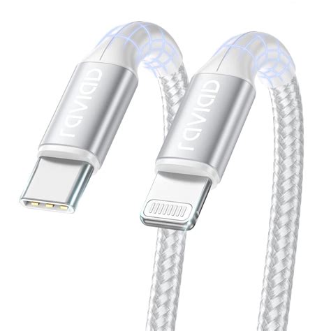 Raviad Usb C To Lightning Cable M Ft Mfi Certified Iphone Charger