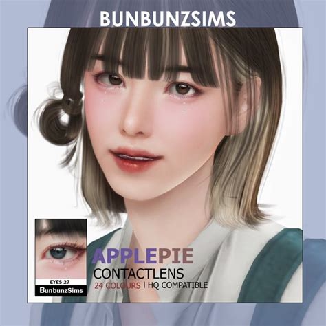 Applepie Eyes Colors Bunbunzsims Sims Hair Sims Cc Eyes Sims