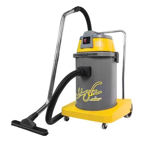 HEPA Certified Commercial Vacuum Cleaner - 8 gal (30 L) Tank Capacity - 10' (3 m) Hose - Metal ...