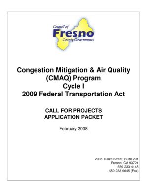 Fillable Online Fresnocog Congestion Mitigation Air Quality Cmaq