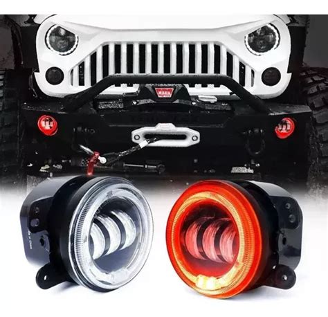 Faros Led Nieblas Lupas Aro Rojo Suzuki Jimny Al En Venta En