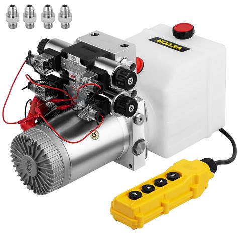 Buy Happybuy Hydraulic Pump Double Acting Hydraulic Power Unit Double Solenoid Hydraulic Power