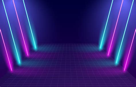 Neon Light Gate Background 1542515 Vector Art At Vecteezy