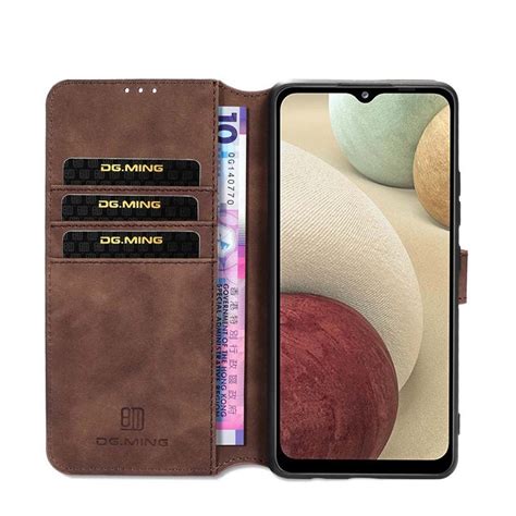 DG Ming Wallet 3 Kort Samsung Galaxy A12 Kaffe Elgiganten Elgiganten