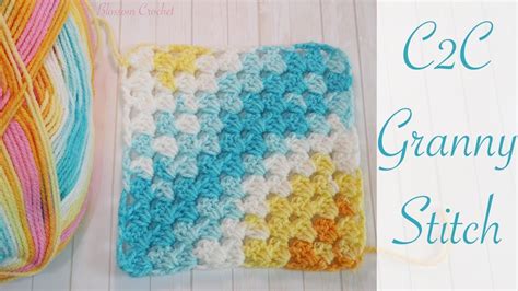 Easy Crochet Corner To Corner Granny Square Blanket Youtube