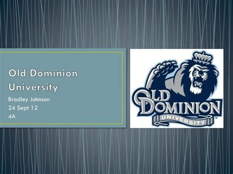 Ppt Old Dominion University Powerpoint Presentation Free Download