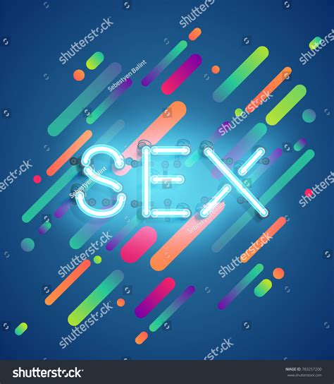 Neon Word Sex Colorful Lane Background Stock Vector Royalty Free 783257200 Shutterstock