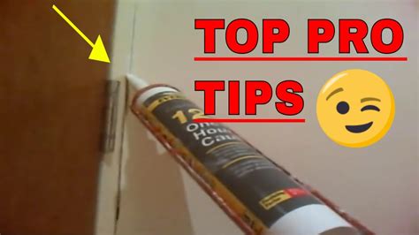 How To Caulk Around A Door Frame Webframes Org