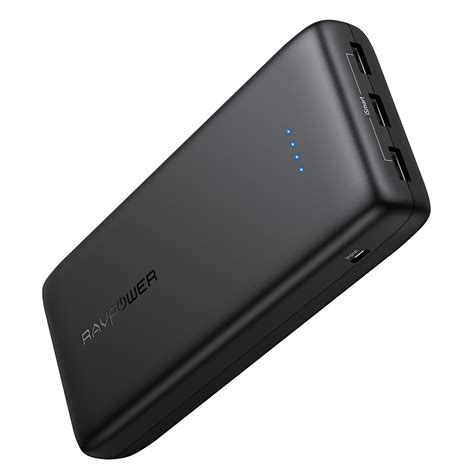 RAVPower Ace Series 32000 MAh Powerbank 3 X USB A Output Black