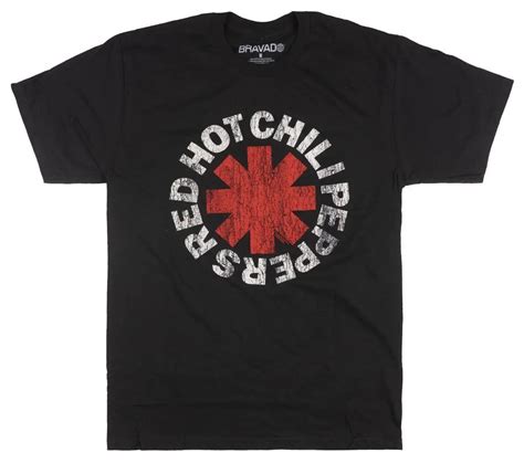 Red Hot Chili Peppers Rhcp Asterisk Logo T Shirt Black Nwt 100 Authentic Newest Top Tees