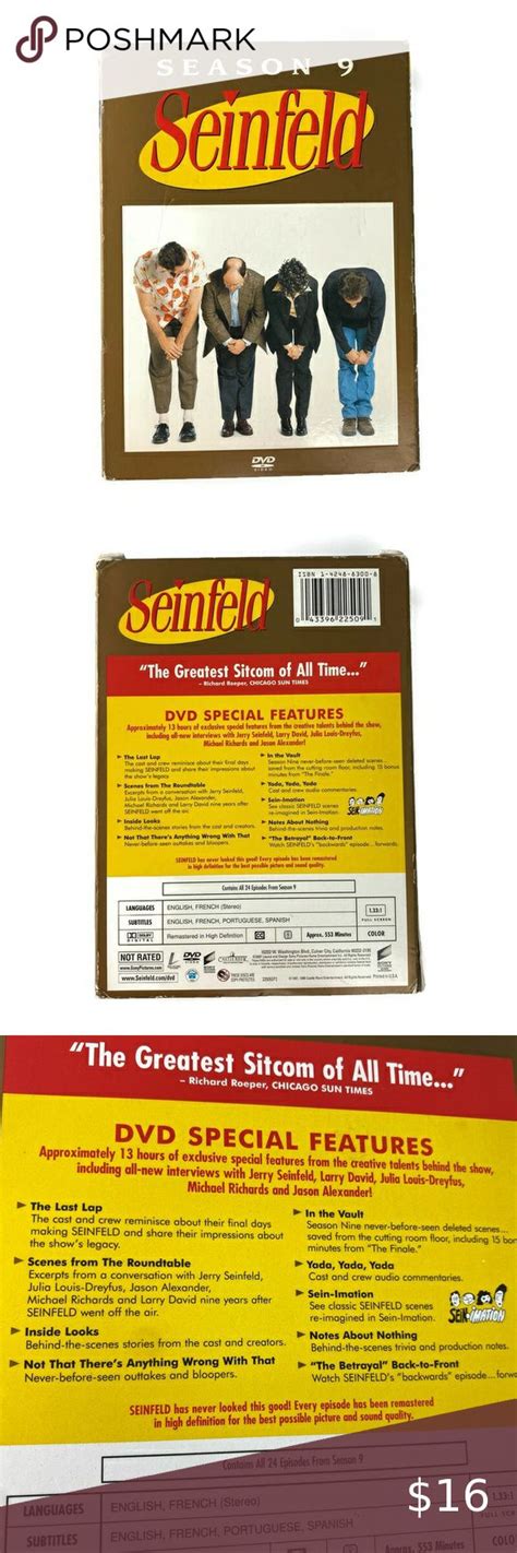 Seinfeld Season 9 DVD Collection in 2022 | Seinfeld, Dvd, Jerry seinfeld