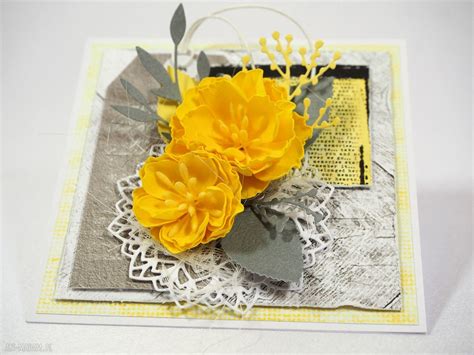 Scrapbooking Kartki Te Kwiaty Kartk