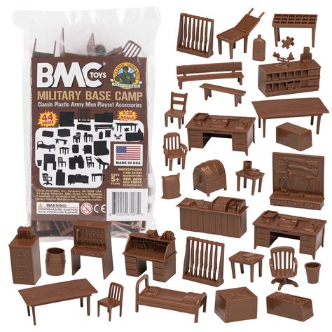 Bmc Classic Marx Military Base Camp Plastic Army Men Playset Accessory