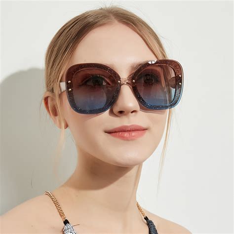 Retro Women Square Oversized Designer Sunglasses China Sunglasses And Square Shape Sunglasses