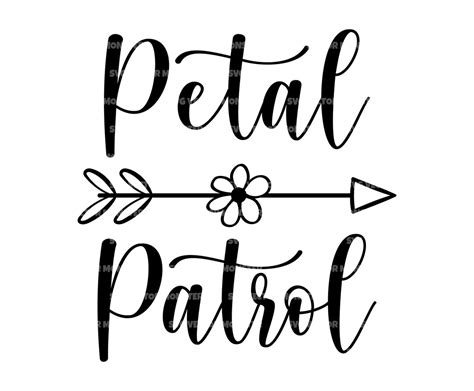 Petal Patrol Svg Flower Girl Svg Wedding Svg Vector Cut File Cricut