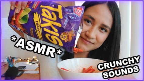 Asmr Eating Takis🔥crunchy Mukbang Comiendo Takis Con Salsa🔥crunchy