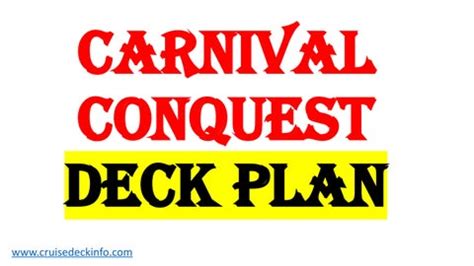 Carnival Conquest Deck Plan by Cruise Deck Info by Cruise Deck Info ...