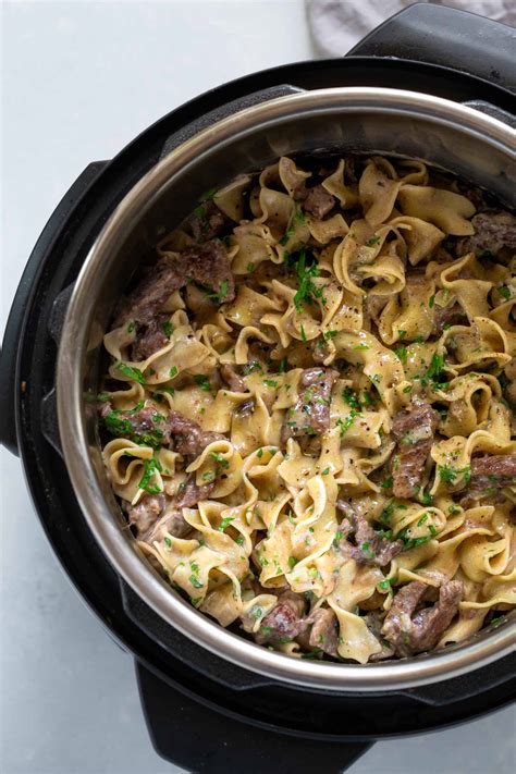 Instant Pot Beef Stroganoff Platings Pairings