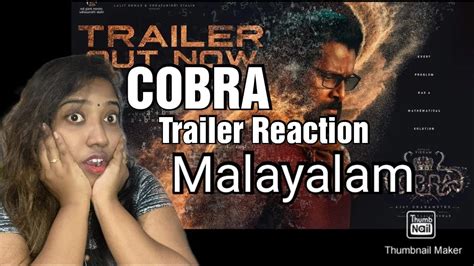 Cobra Trailer Malayalam Reaction Chiyaan Vikram Srinidhi Irfan Pathan