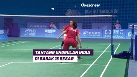 Highlight Asian Games Menang Dua Gim Langsung Putri Kusuma