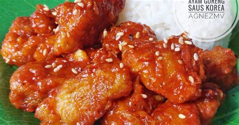 Resep Ayam Goreng Saus Korea Korean Fried Chicken Oleh Agnez Mv Cookpad