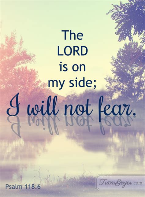 I Will Not Fear Psalm 118 5 6 Tricia Goyer