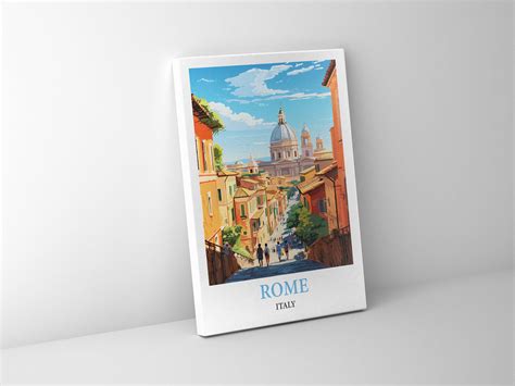 Rome Italy City Map Poster Rome Skyline Art Print Rome - Etsy