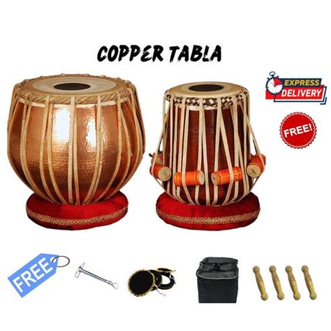 Copper Tabla Drum Set Indian Professional Bayan Dayan Etsy