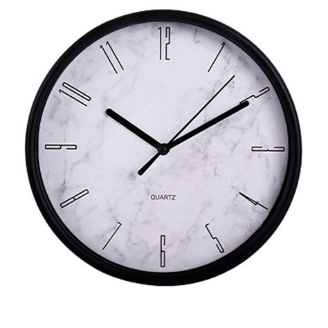 Ripley RELOJ PARED MARMOLADO 20CM NEGRO TOPSOC