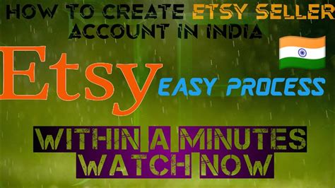 How To Create Etsy Seller Account With Easy Process Youtube