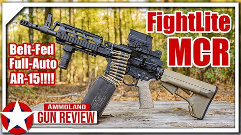 Fightlite Mcr The Blue Collar Belt Fed Ar 15 Video