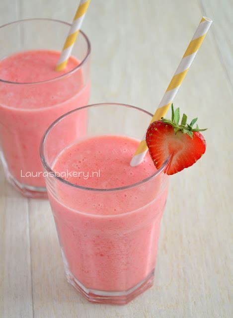 Aardbeien Smoothie Laura S Bakery