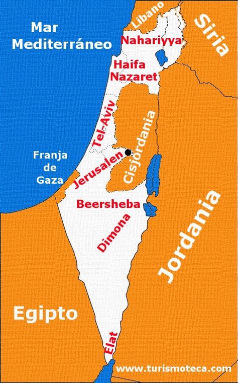 Mapa De Israel Atual