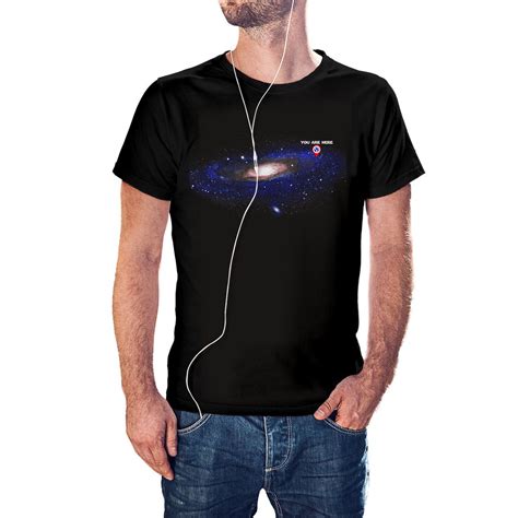 Camiseta Galaxia You Are Here V A L Ctea Kmf Print Shop