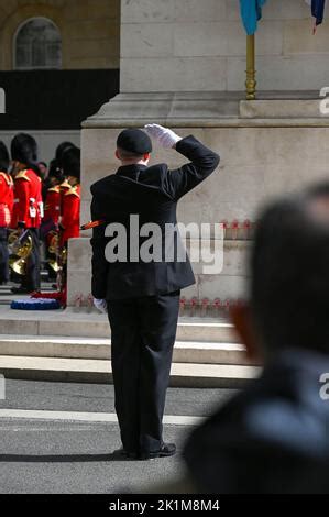 Londra Inghilterra La Processione Funeraria Di Stato Per La Regina