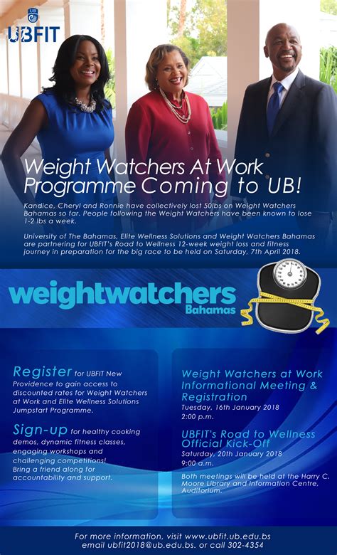 UBFIT's Road to Wellness - Weight Watchers at Work Programme Coming to