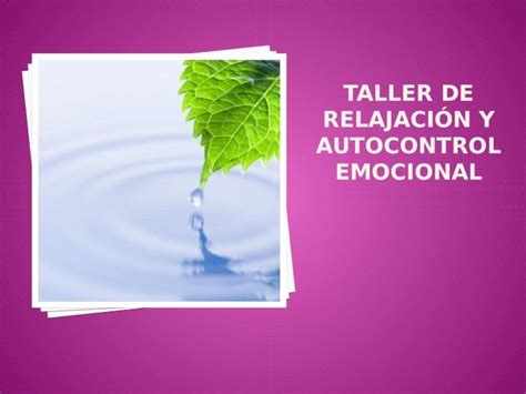 PPTX Taller de Relajación y Autocontrol Emocional i DOKUMEN TIPS