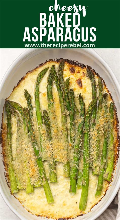 Cheesy Baked Asparagus - The Recipe Rebel