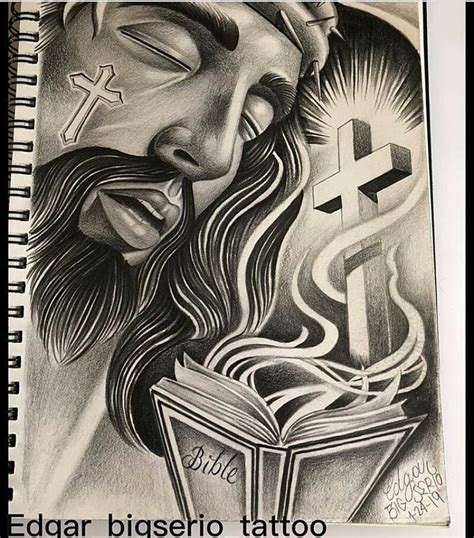 Mexicanstyleart On Instagram Jesus Art By Edgarbigseriotattoo