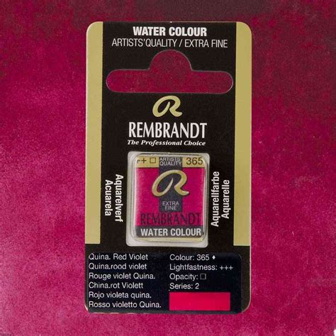 Quinacridone Red Violet Akwarela Rembrandt Maluje Pl