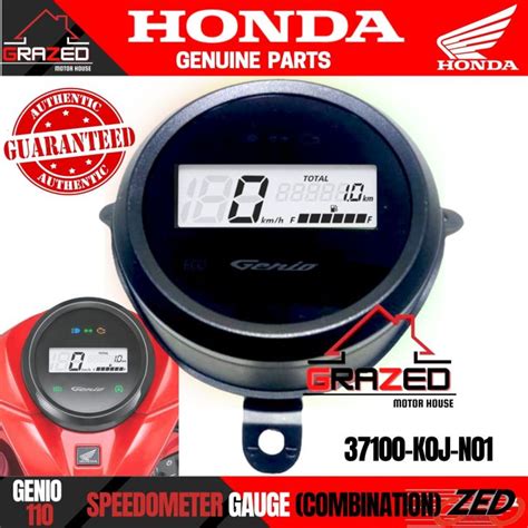 SPEEDOMETER GAUGE ASSEMBLY For Honda Genio 110 37100 KOJ N01 GENUINE