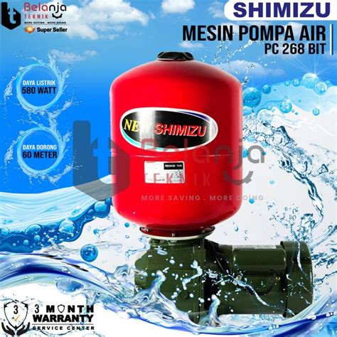 Jual Shimizu Pompa Air Jet Pump PC 268 Bit 30 Meter Sumur Dalam PC268