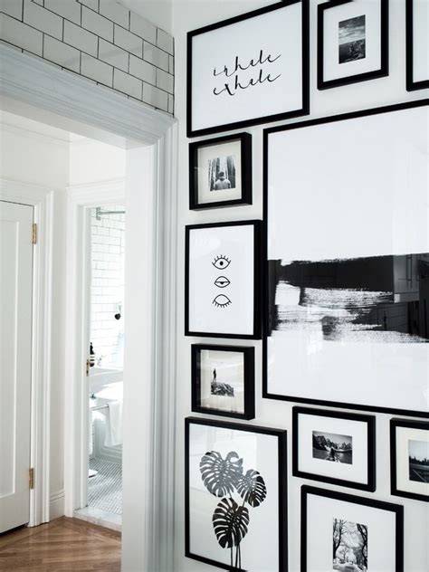 West Elm Monochrome Gallery Wall For The Home Pinterest Home