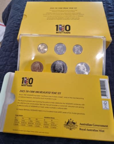 1 X VEGEMITE PROOF 1 X UNCIRCULATED SETS ONE OF EACH EBay