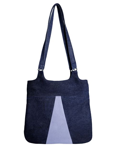 Contrast Panel Tote Bag Sewing Pattern Shopper Bag Instant Download