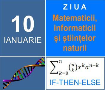 N Premier Ianuarie Ziua Na Ional A Matematicii Informaticii