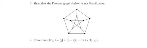 Solved 3. Show that the Petersen graph (below) is not | Chegg.com